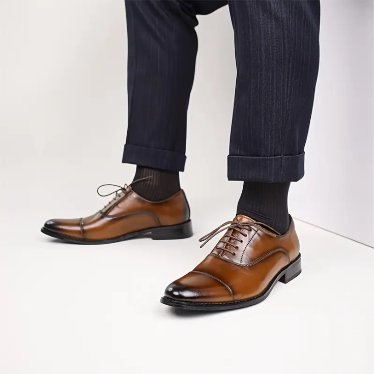 Elegant Brown Leather Shoes - cuiraste