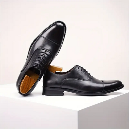 Timeless Black Leather Shoes - Cuiraste
